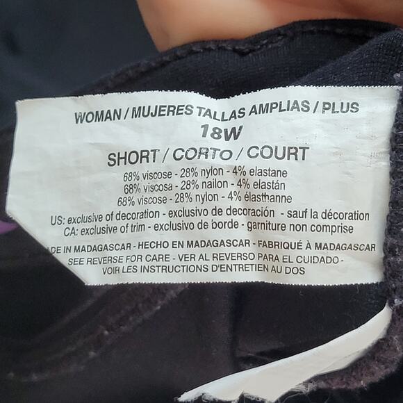 Lot of 2 Gloria Vanderbilt Amanda Ponte Black / Gray Pants Stretch 18W 39 x 26 - Picture 7 of 12